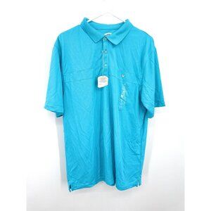Callaway Short Sleeve Men's Polo Golf Shirt Blue Size XL NWT